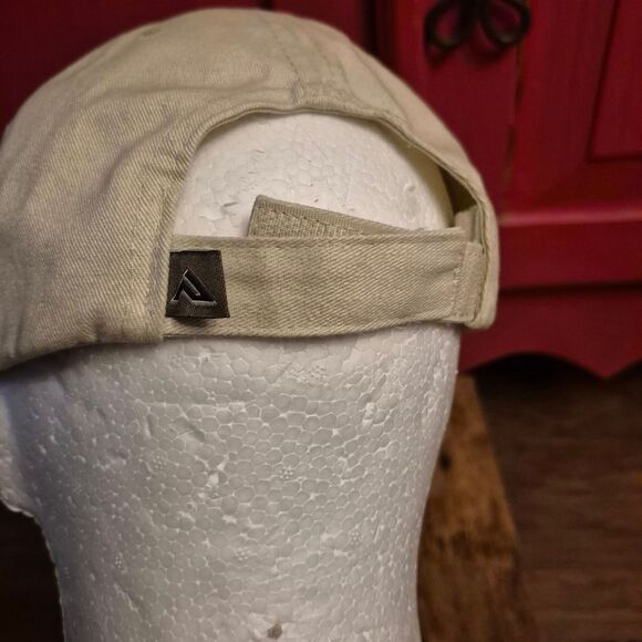 Bald is Beautiful Baseball Cap Pacific Headwear Petersburg Alaska Tan Hat EUC - Picture 3 of 5